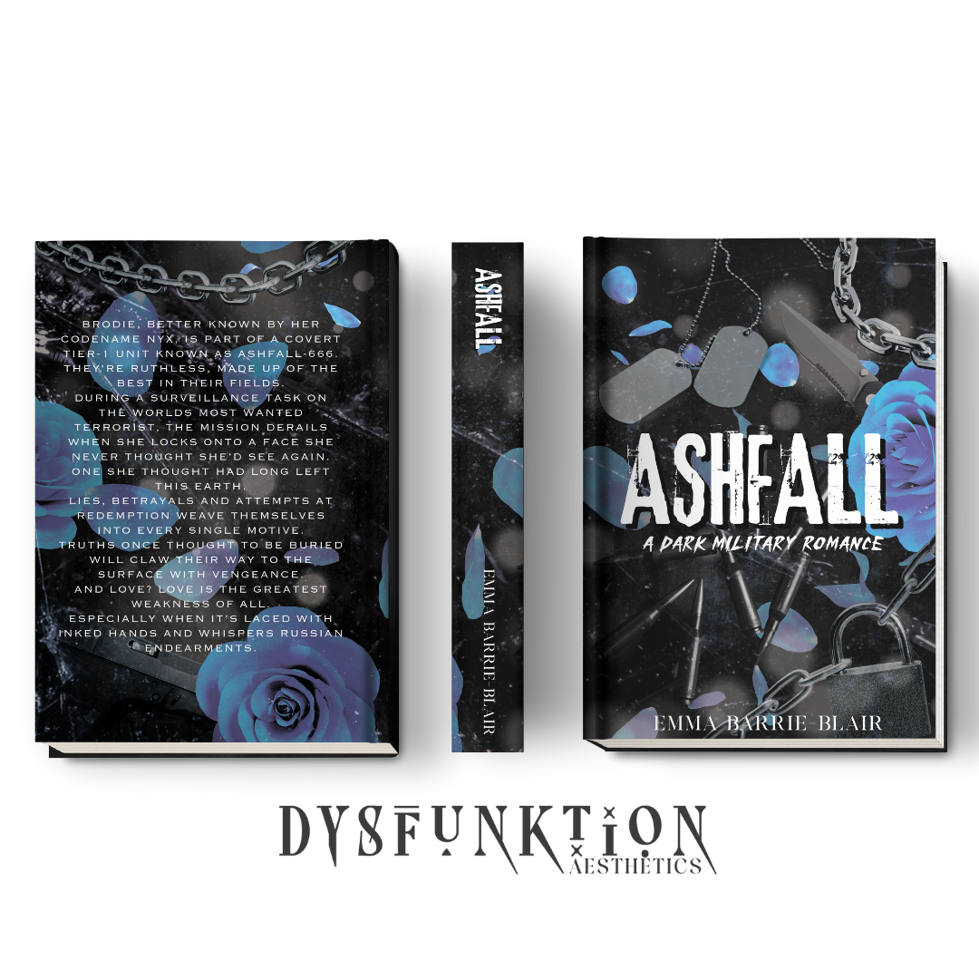 Cover design created for indie author - Ashfall by Emma Barrie Blair