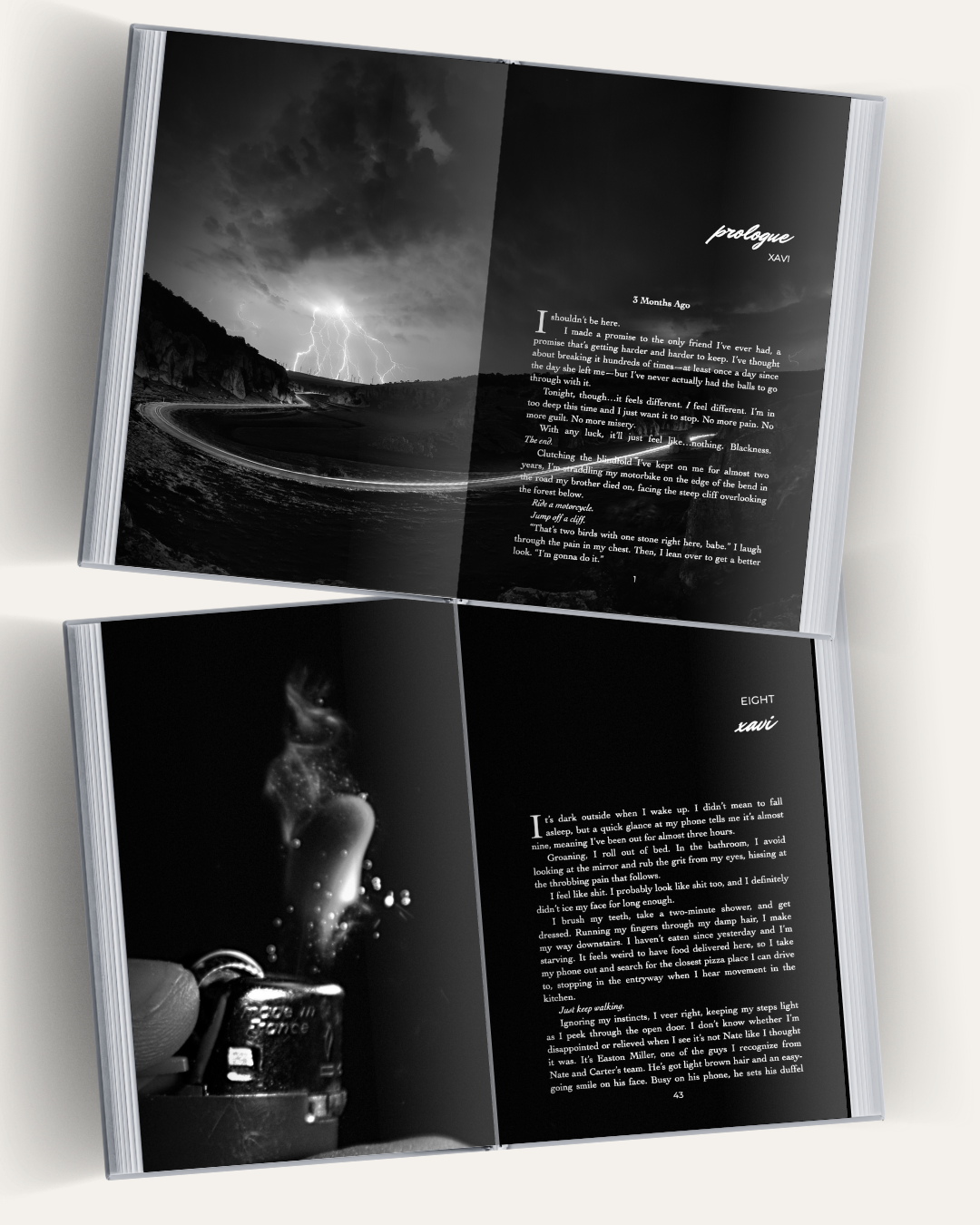 Book interior layout with decorative imagery supporting the text.