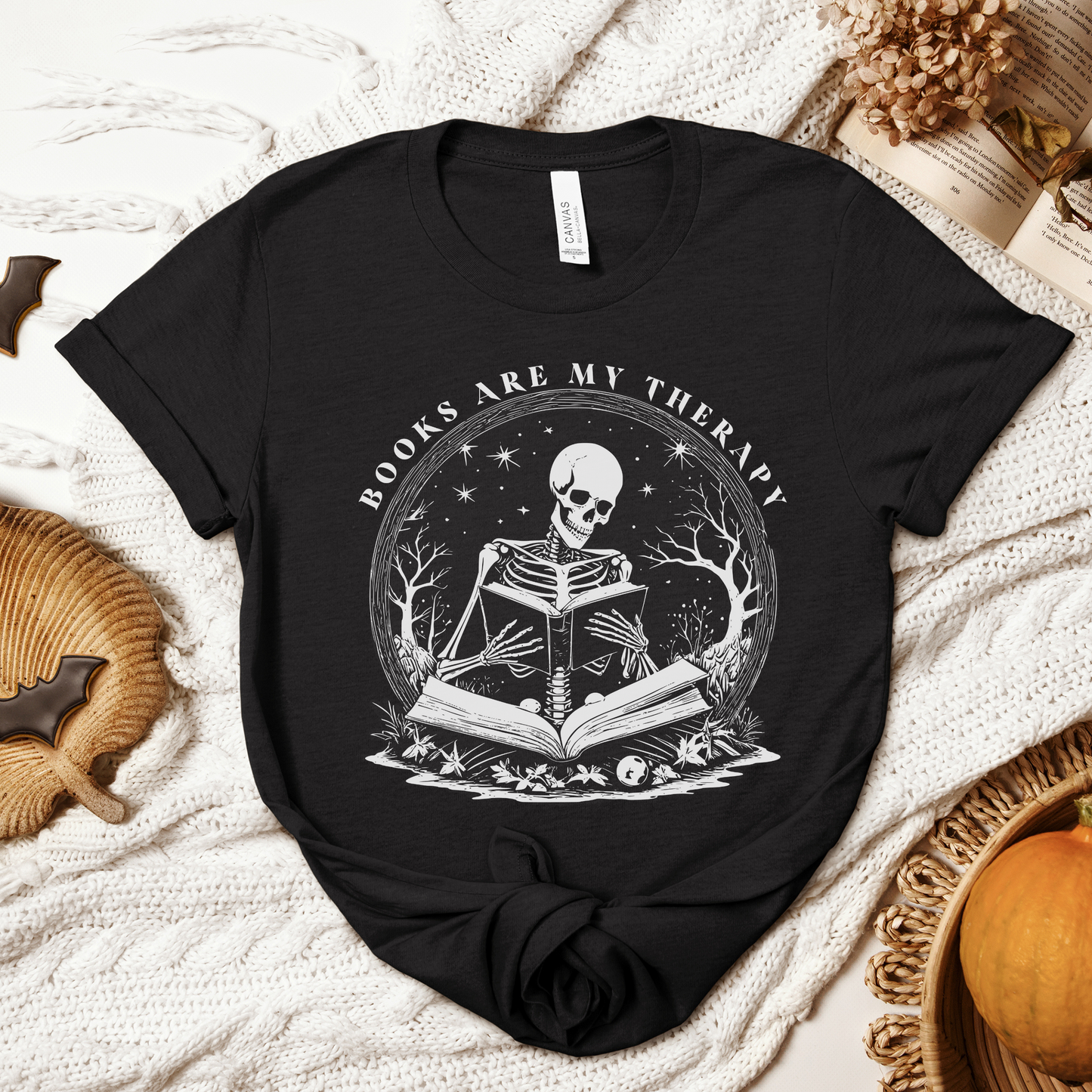 Books Are My Therapy Tee