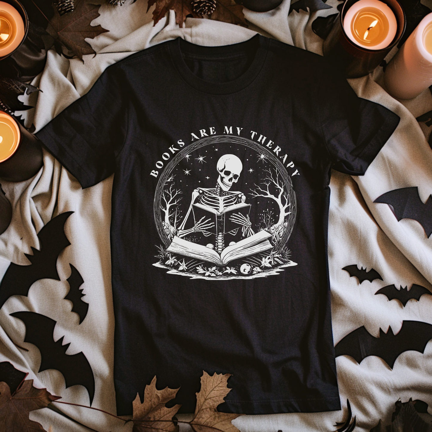 Books Are My Therapy Tee