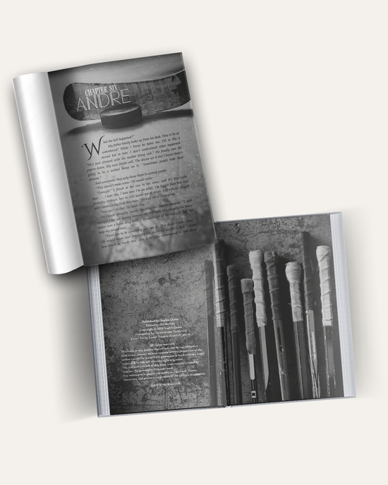 Book interior page showing chapter opening with intentional typography