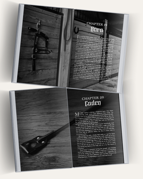 Book interior page showing chapter opening with intentional typography