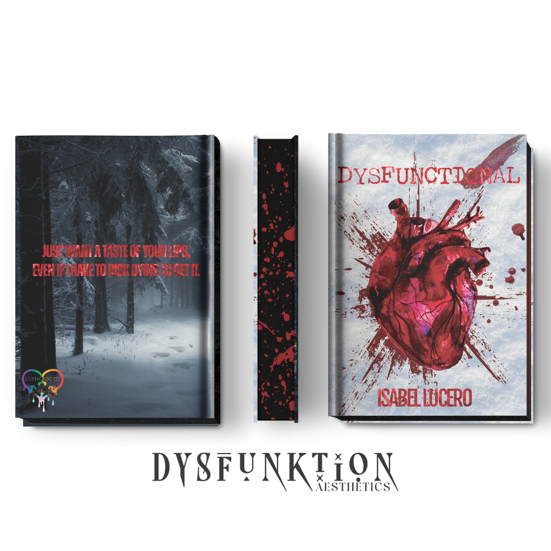 Custom special edition book cover featuring anatomical heart 