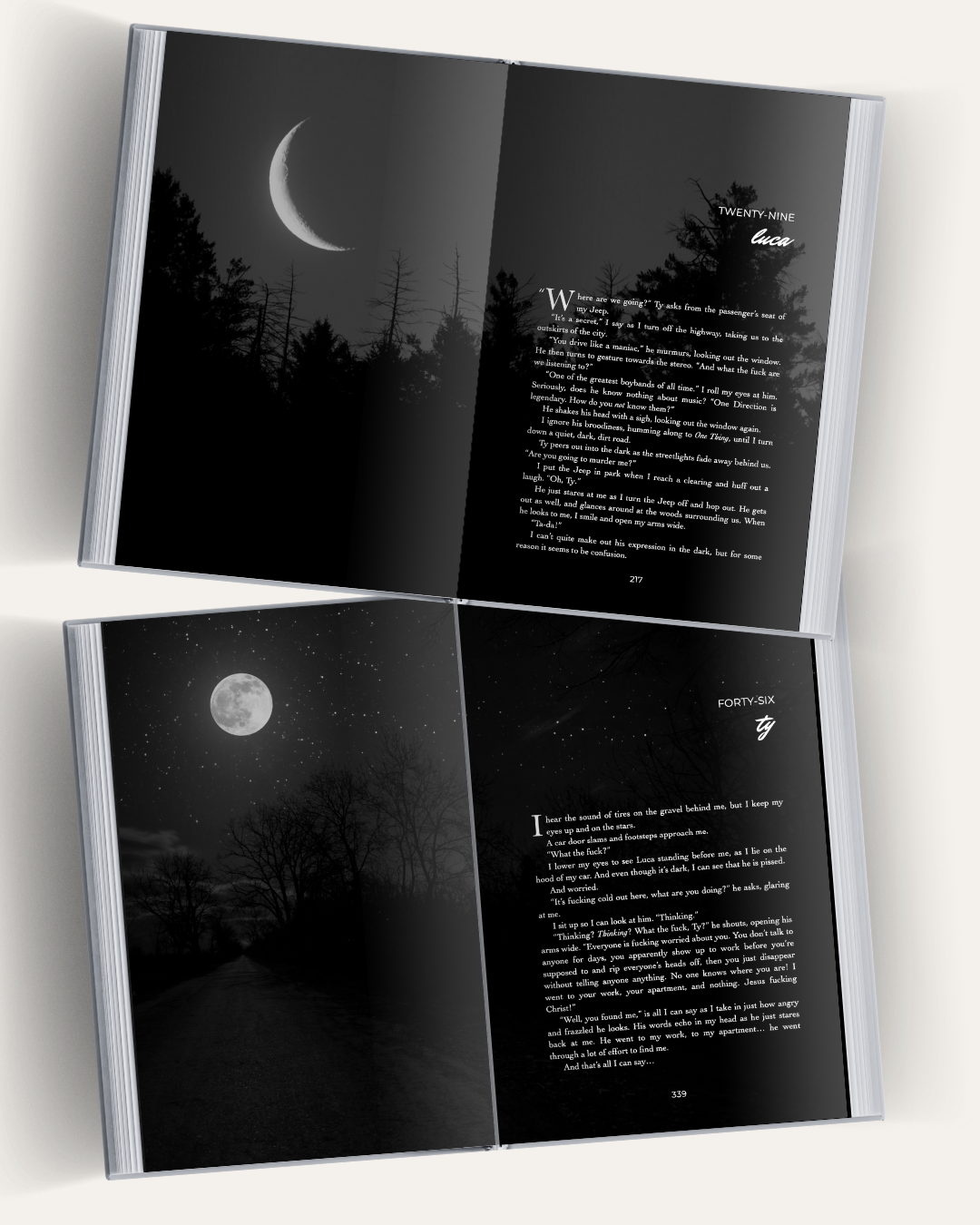 Book interior layout with decorative imagery supporting the text.