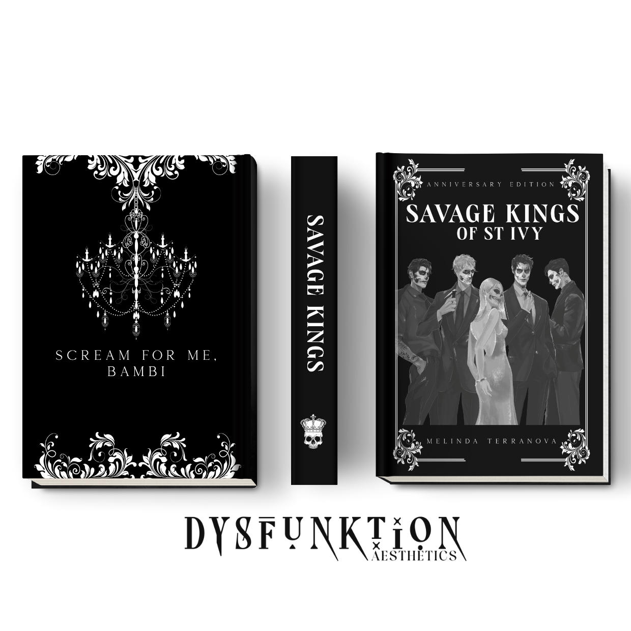 Book cover featuring typography and ornamental design elements 